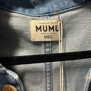 Show Me Your Mumu Denim Junpsuit